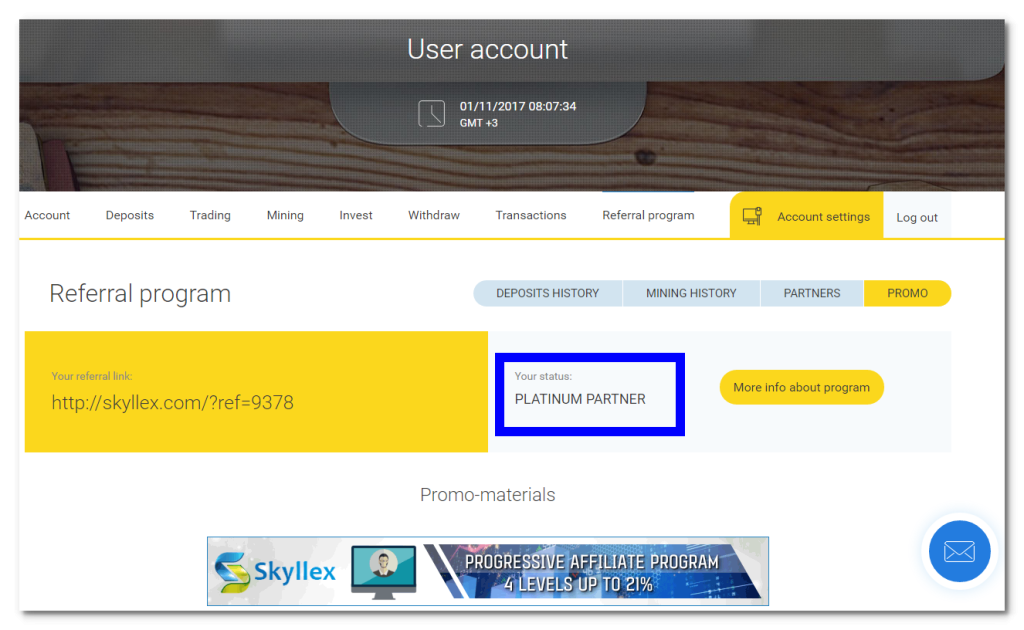 Skyllex platinium partner