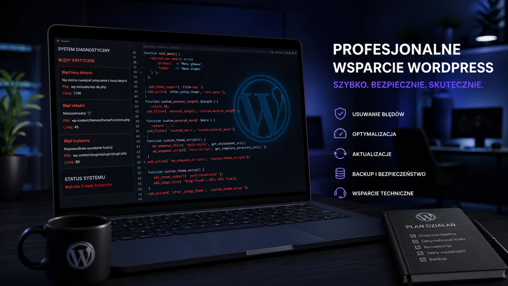 You are currently viewing Najczęstsze awarie WordPressa i jak je naprawić: Przewodnik krok po kroku